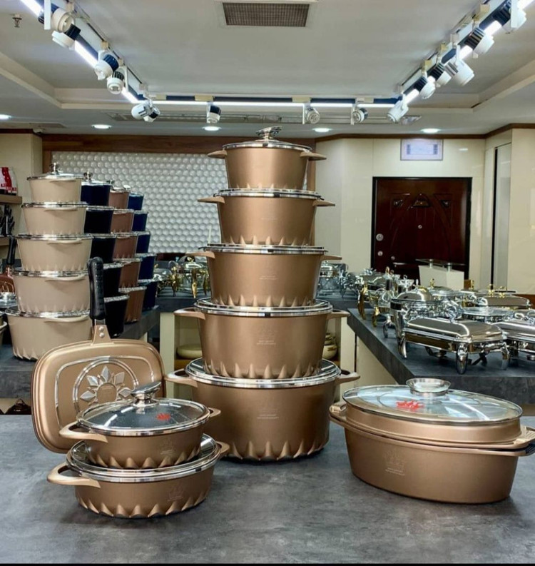 سرویس چدن شرکت SG مدل آرانا ۱۹ پارچه در ۷ رنگ